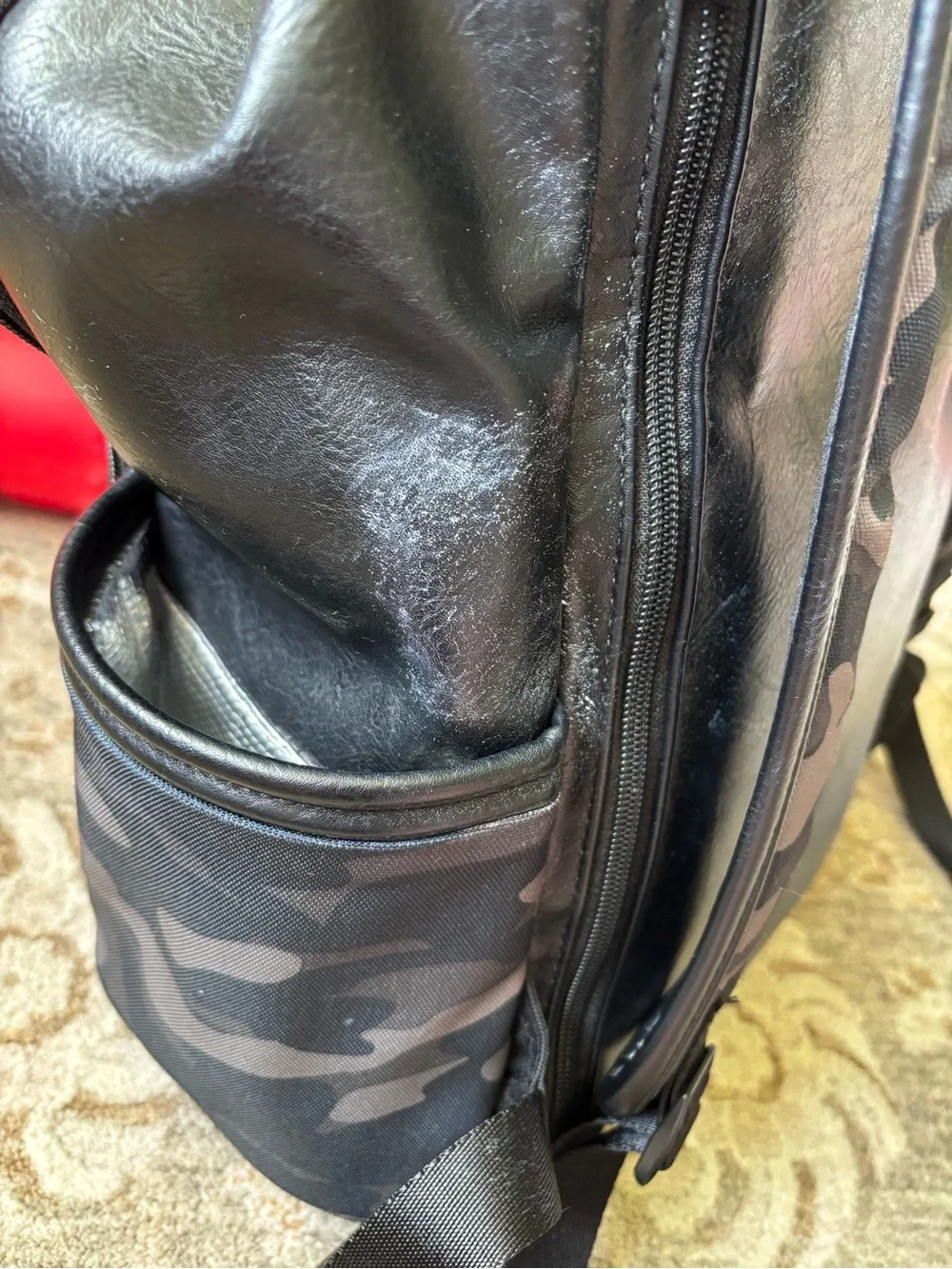Itzy Ritzy Black Gray Camo Baby Bag Backpack